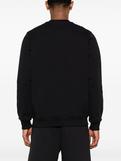 Casablanca L'Artiste Bedrucktes Sweatshirt mit Rundhalsausschnitt in Schwarz