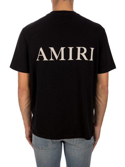 Amiri – Schwarzes T-Shirt mit Puff-Logo