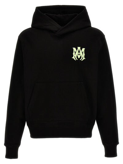 Amiri MA Logo Hoodie Schwarz/Limette