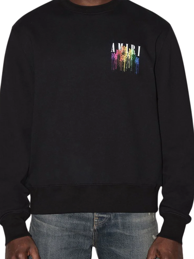 Amiri – MA – Schwarzes Sweatshirt mit Tropfcollage