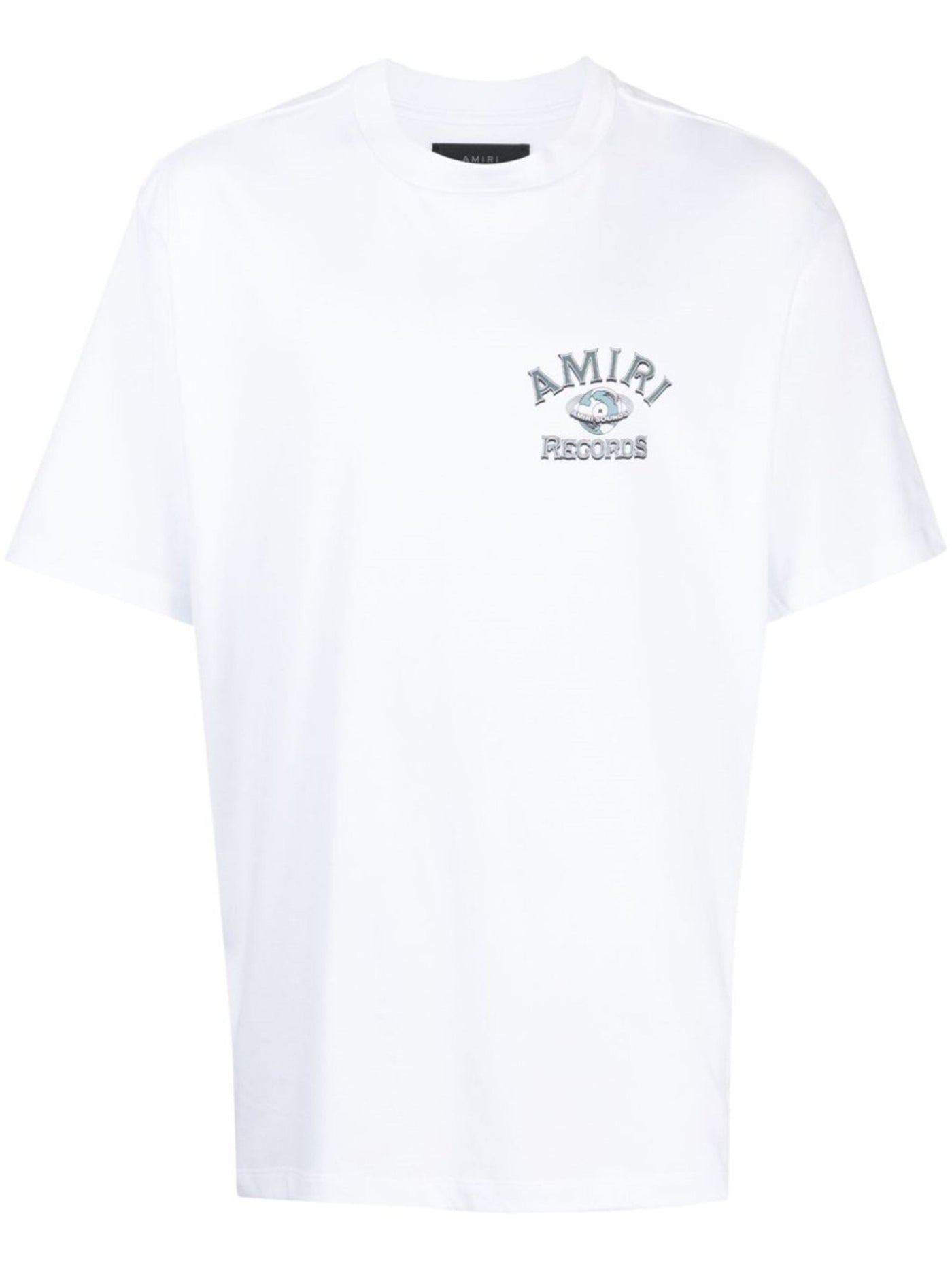 Amiri – Weißes T-Shirt mit Logo-Aufdruck „Global Records“