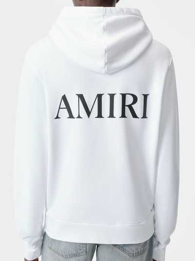 Amiri – Weißer Kapuzenpullover mit MA Core-Logo-Print