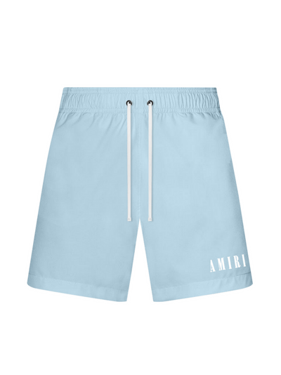 Amiri – Core – Blaue Badeshorts mit Logo