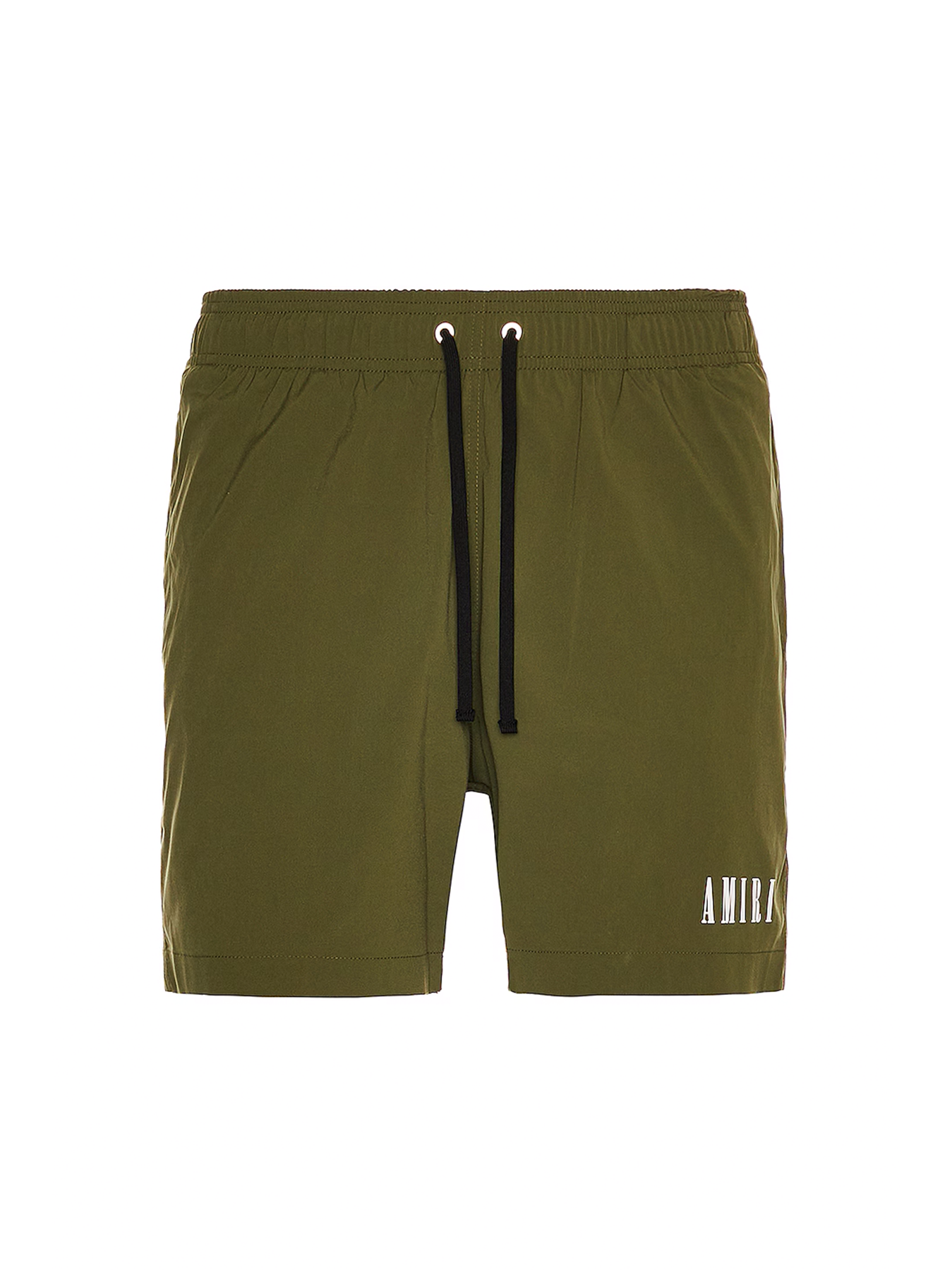 Amiri – Core – Badeshorts mit Logo in Militärgrün