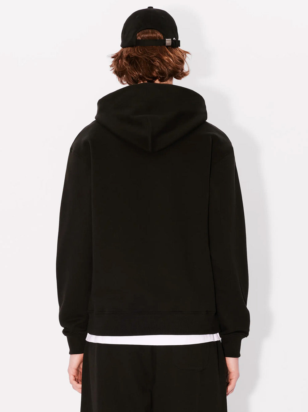 Kenzo – Bedruckter Kapuzenpullover „Boke Flower 2.0“ in Schwarz