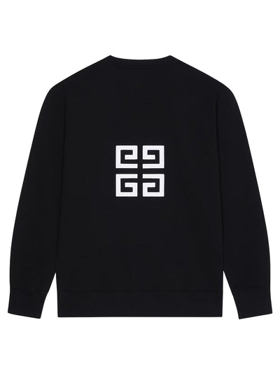Givenchy – 4G – Schmal geschnittenes Sweatshirt in Schwarz