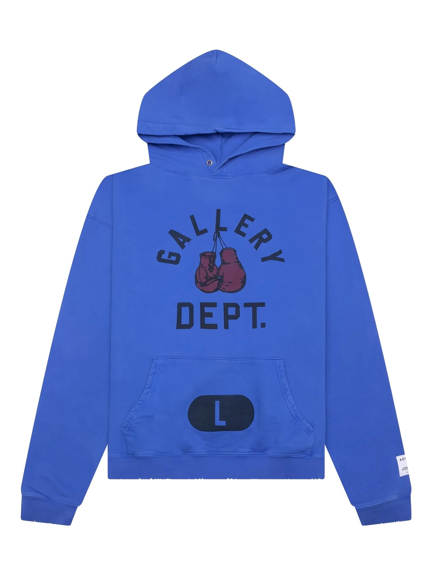 Gallery Dept – Blauer Kapuzenpullover mit Box-Merch