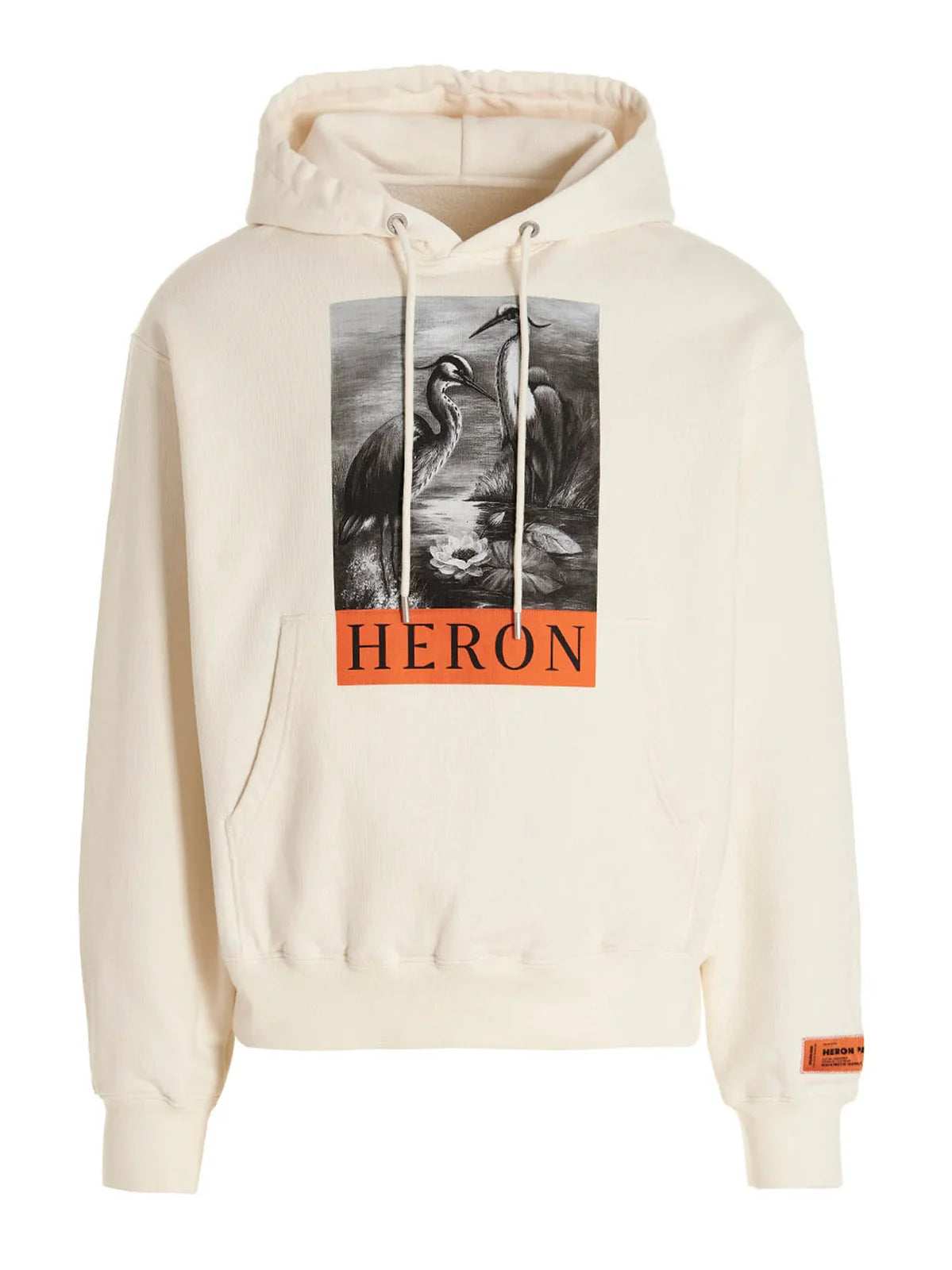 Heron Preston – Heron – Bedruckter Kapuzenpullover mit Kordelzug in Weiß