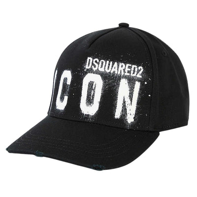 Dsquared2 ICON Sprühfarbe Schwarze Kappe