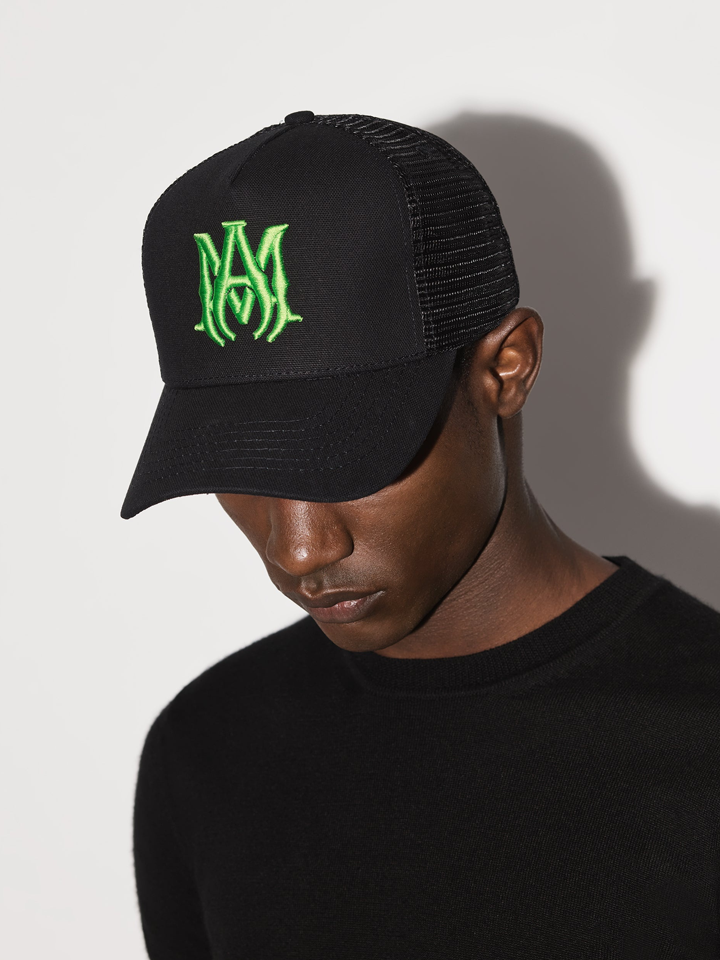 Amiri – Trucker-Cap mit MA-Logo-Stickerei in Schwarz