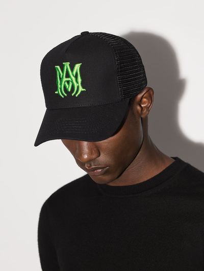 Amiri – Trucker-Cap mit MA-Logo-Stickerei in Schwarz