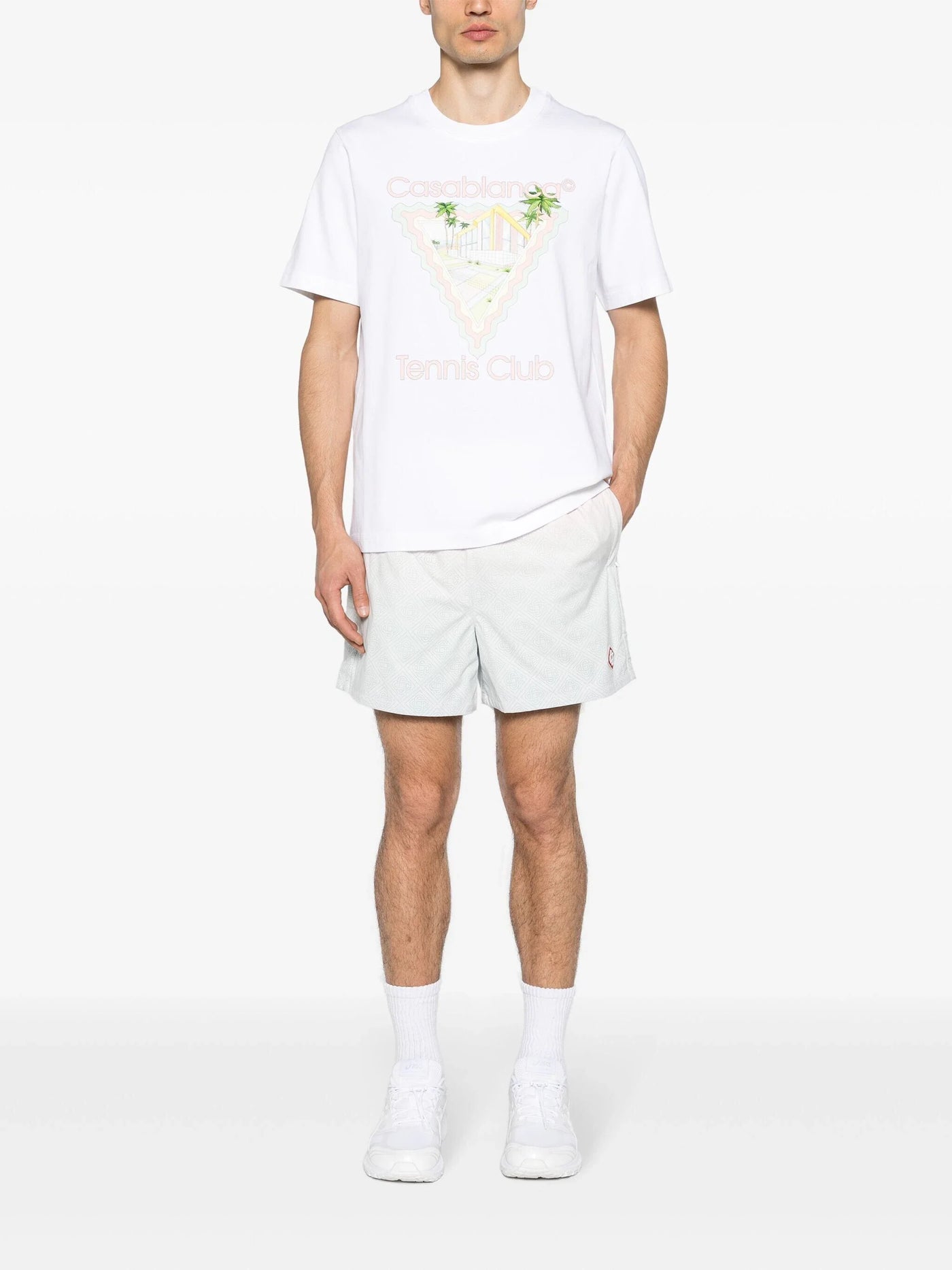 Casablanca – Weißes T-Shirt mit Logo-Aufdruck „Maison De Reve“