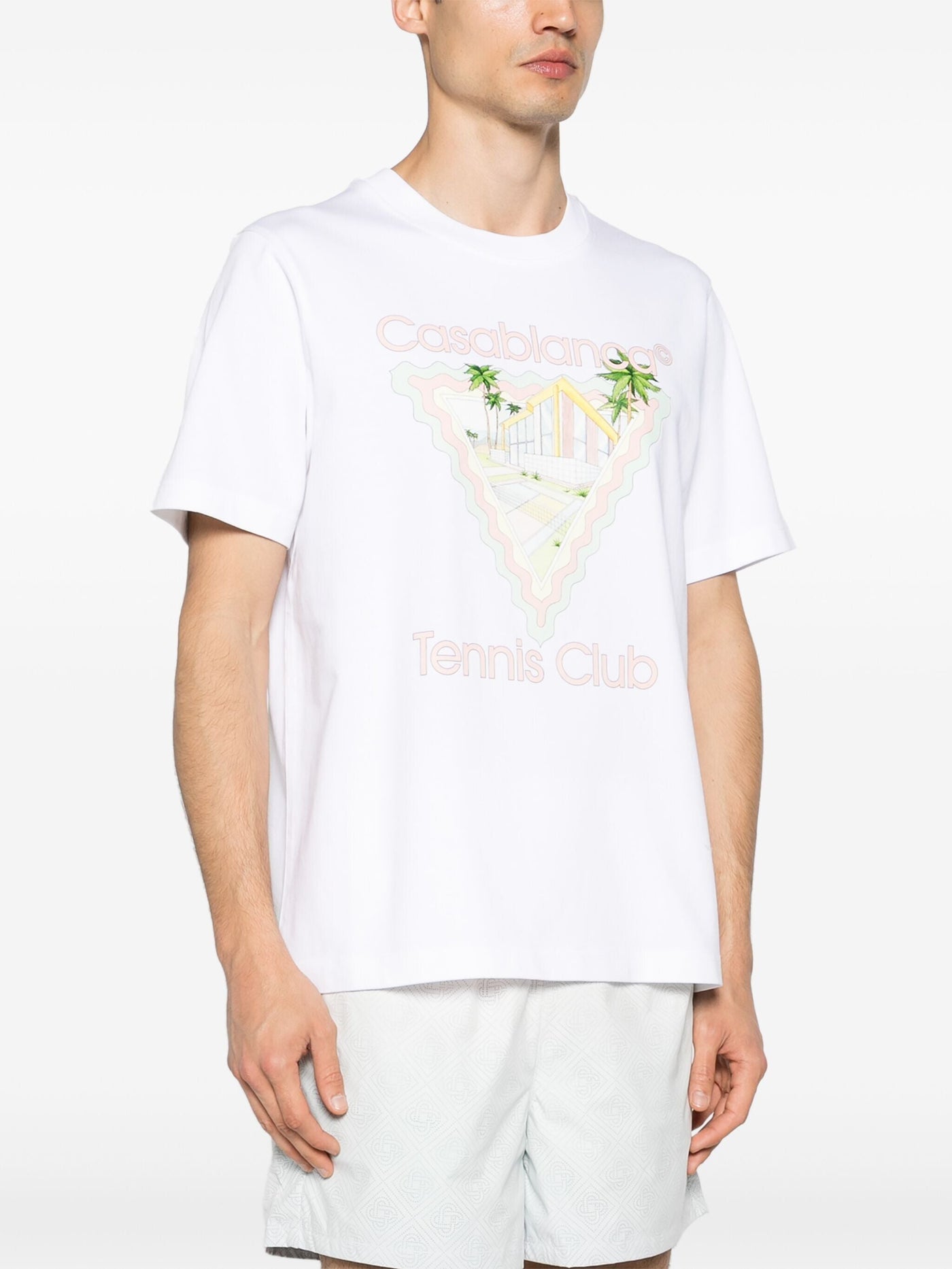 Casablanca – Weißes T-Shirt mit Logo-Aufdruck „Maison De Reve“