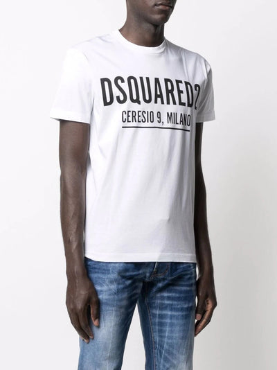 Dsquared2 Ceresio 9 T-Shirt mit Logo-Print in Weiß