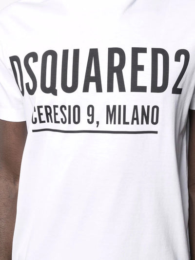 Dsquared2 Ceresio 9 T-Shirt mit Logo-Print in Weiß