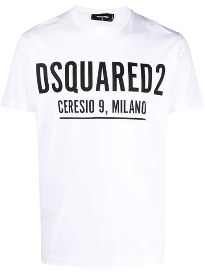 Dsquared2 Ceresio 9 T-Shirt mit Logo-Print in Weiß