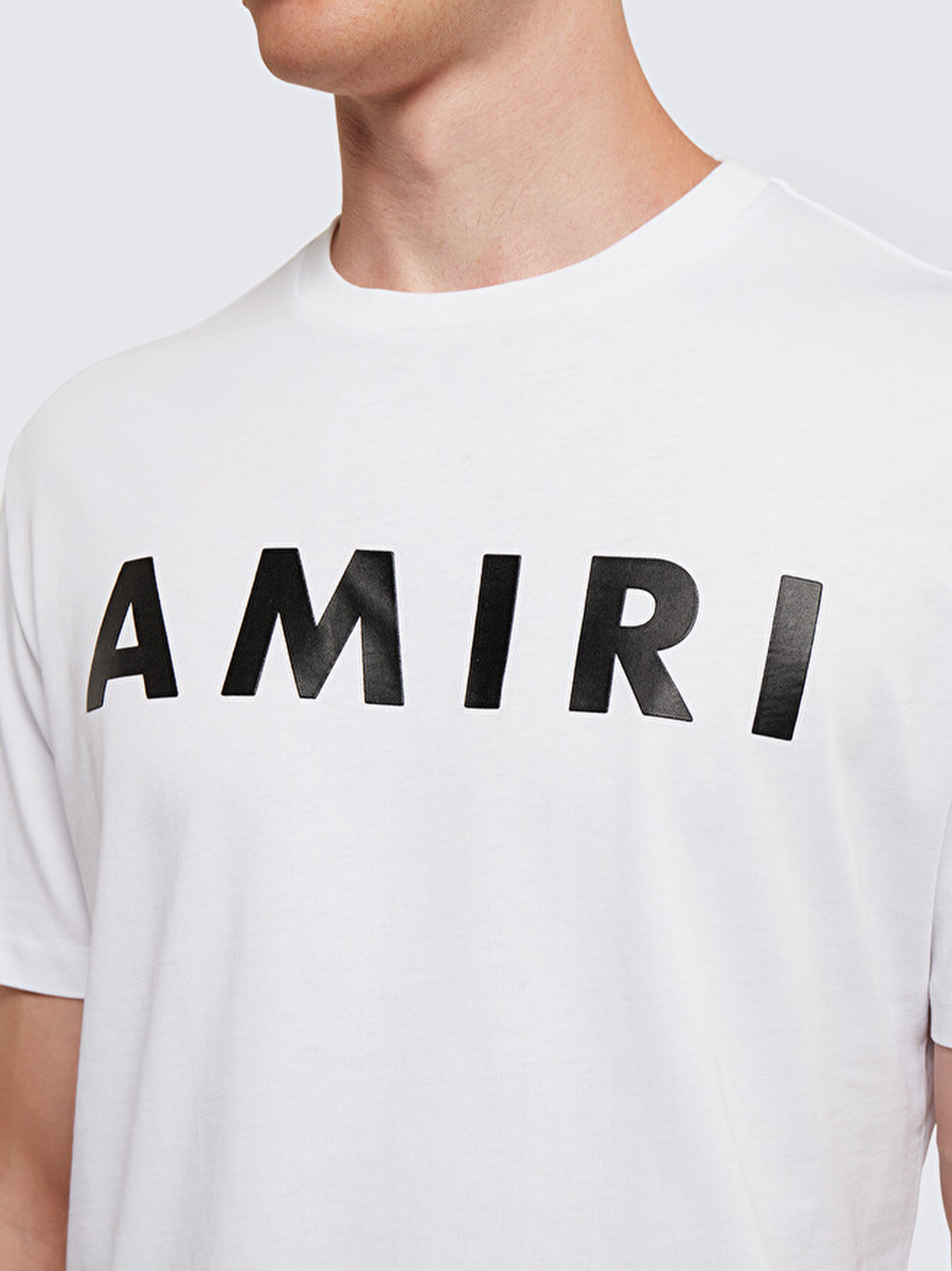 Amiri – Weißes T-Shirt mit Army-Logoprint