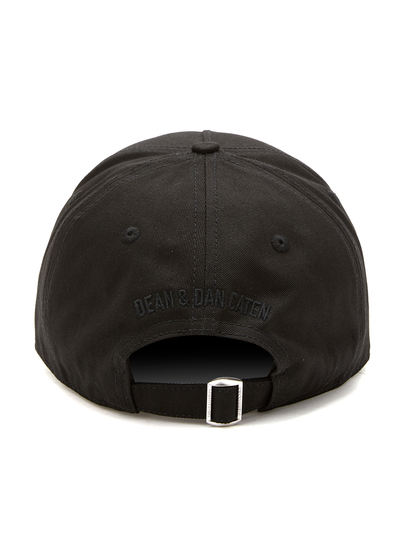 Dsquared2 – Gorras – Schwarze Kappe mit geprägtem Logo