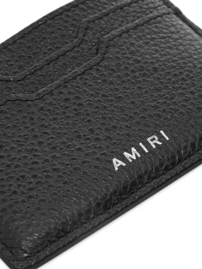 Amiri – Iconic – Kartenetui mit geprägtem Logo in Schwarz