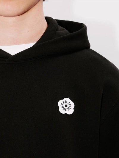 Kenzo – Bedruckter Kapuzenpullover „Boke Flower 2.0“ in Schwarz