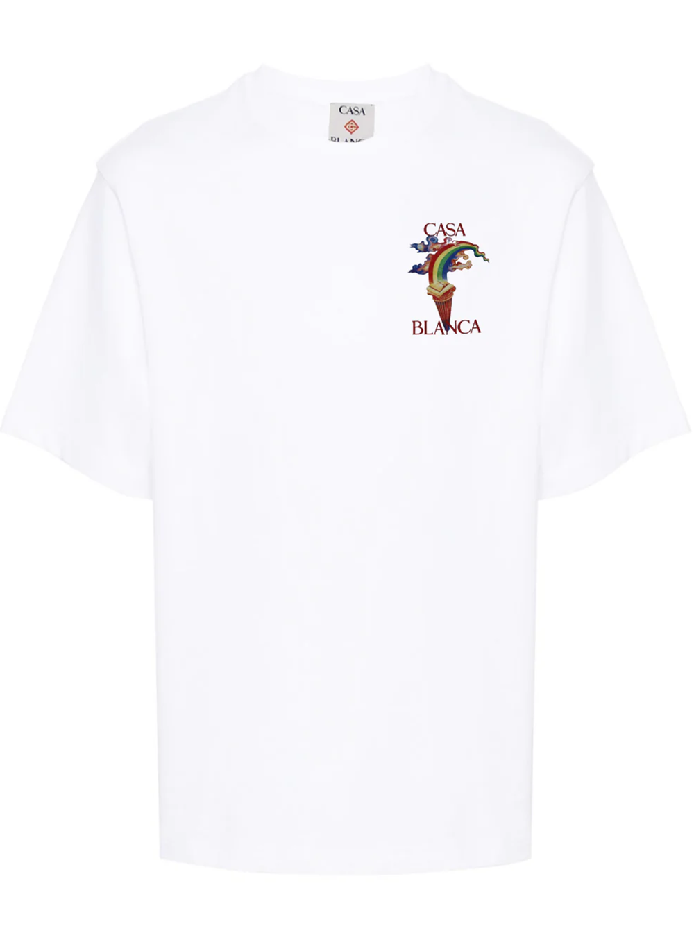 Casablanca – Weißes T-Shirt mit „Nature Teacher“-Print