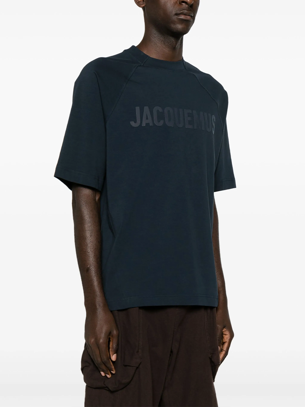 Jacquemus Le T-Shirt Typo Dunkelblau