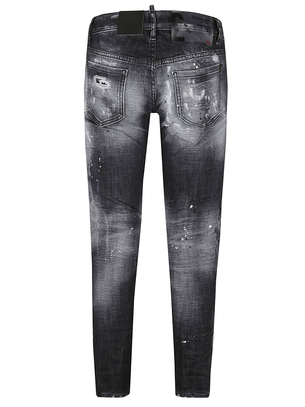 Dsquared2 – Special Delivery – Zerrissene Jeans in Schwarz