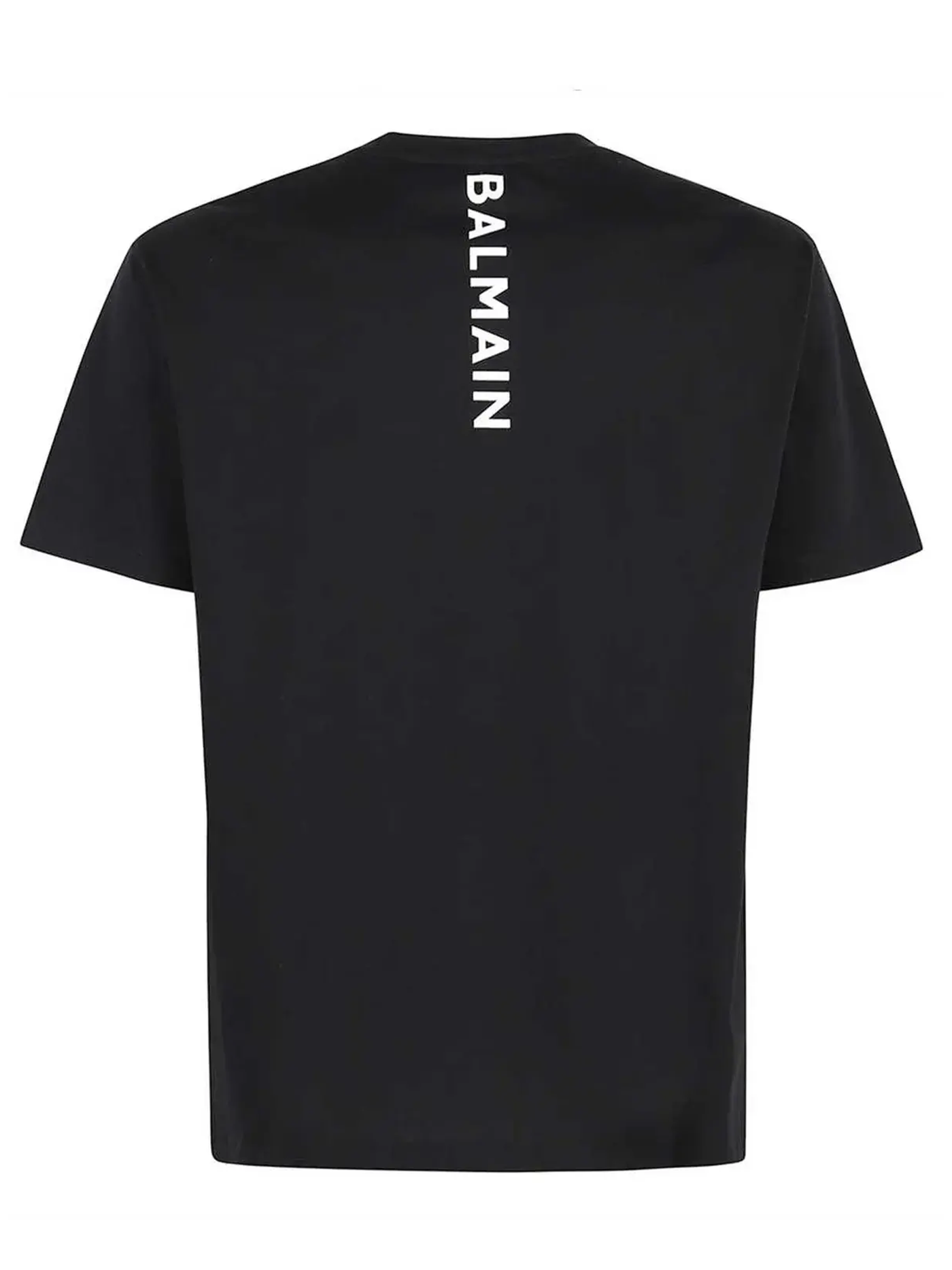 Balmain – Oversize-T-Shirt mit Logo-Aufdruck auf der Rückseite in Schwarz