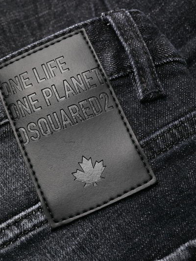Dsquared2 – „One Life One Planet“ Cool Guy-Jeans in Schwarz