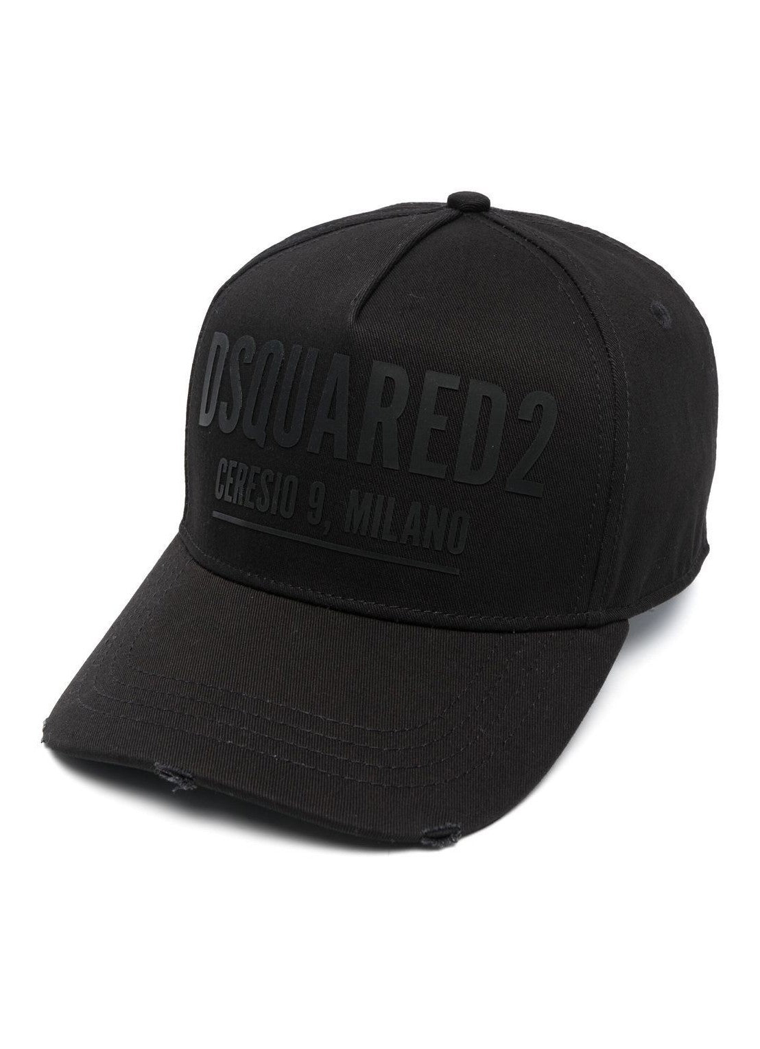 Dsquared2 – Schwarze Ceresio 9-Logokappe in Schwarz
