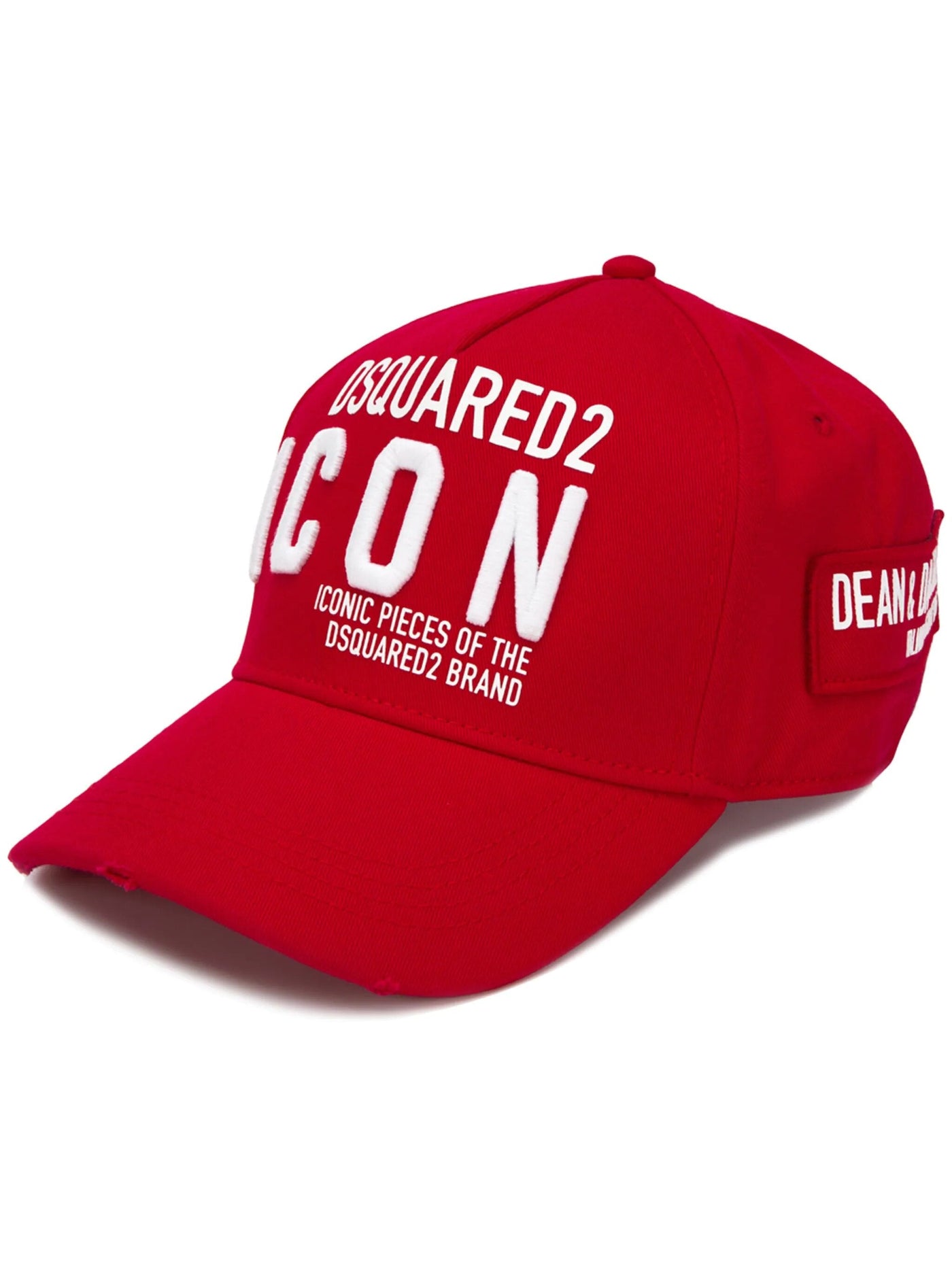 Dsquared2 – Rote Baseballkappe mit ICON-Stickerei