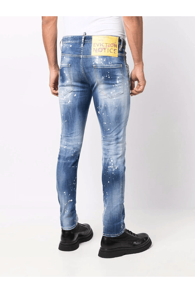 Dsquared2 Medium Spotty Wash Super Twinky Jeans Blau