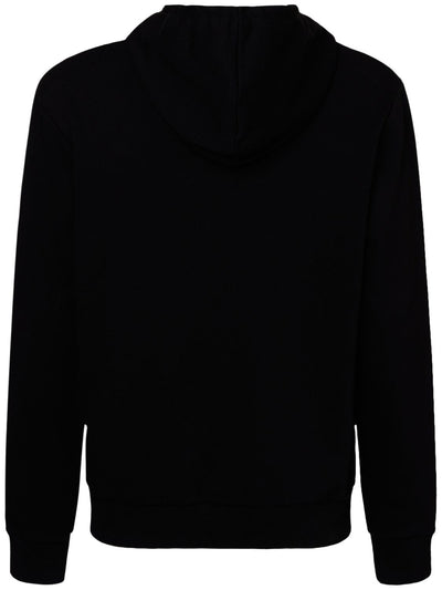 Balmain Paris – Schwarzer Kapuzenpullover mit Logo-Print