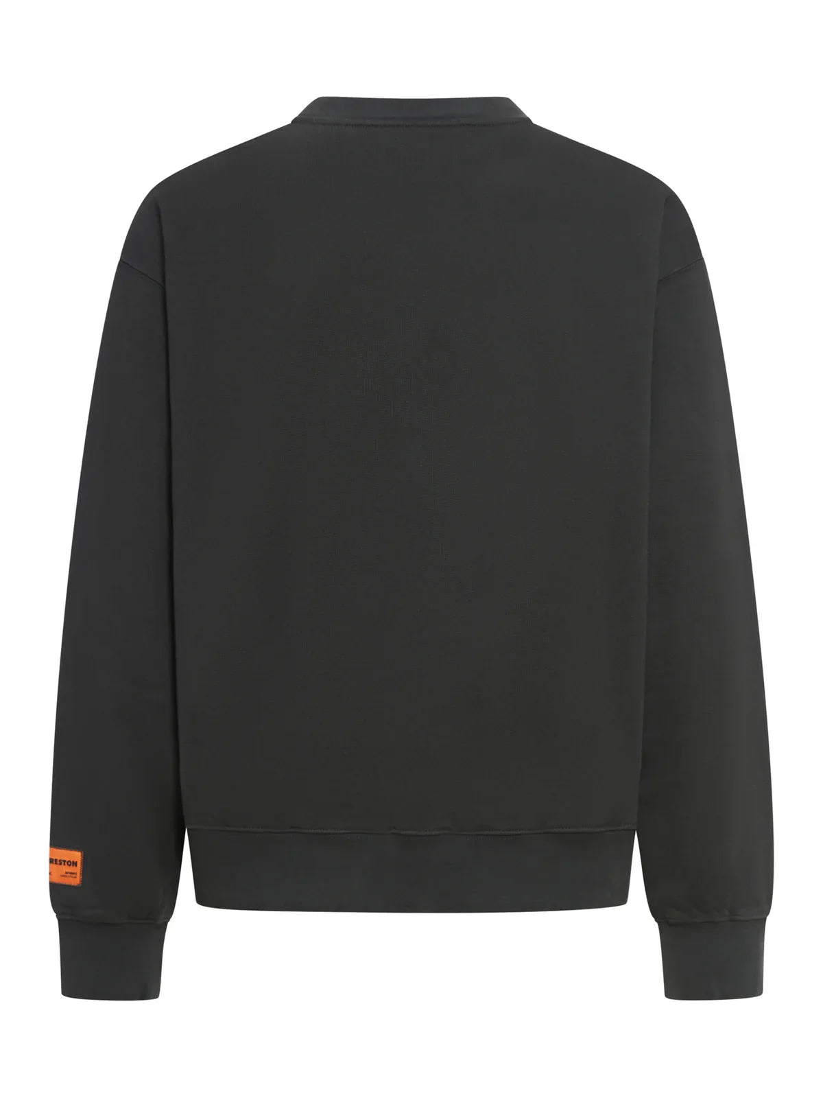 Heron Preston – Schwarzes Sweatshirt mit Rundhalsausschnitt und Vogelmotiv