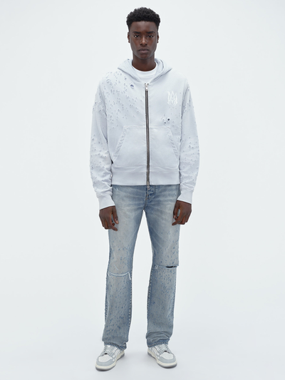 Amiri – Washed MA Shotgun-Kapuzenpullover in Grau