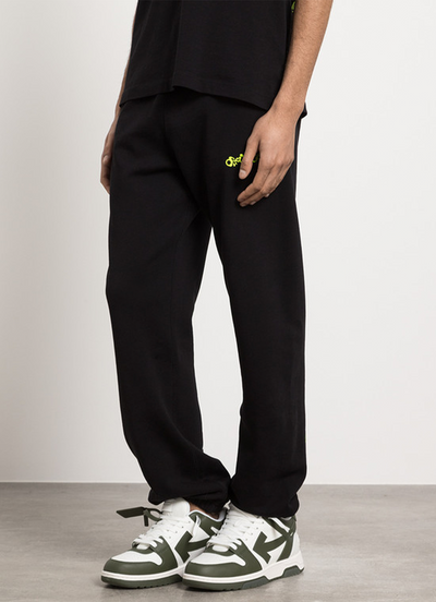 Off-White – Schwarze Jogginghose mit Gegenpfeil-Print