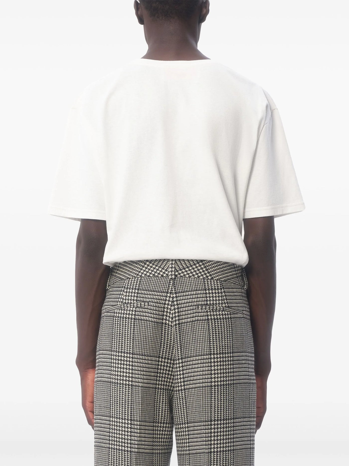 Valentino – Jersey-T-Shirt mit Chez Valentino-Print in Weiß