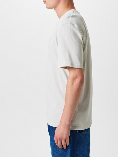 Ami Paris De Coeur – Weißes T-Shirt mit geprägtem Logomotiv