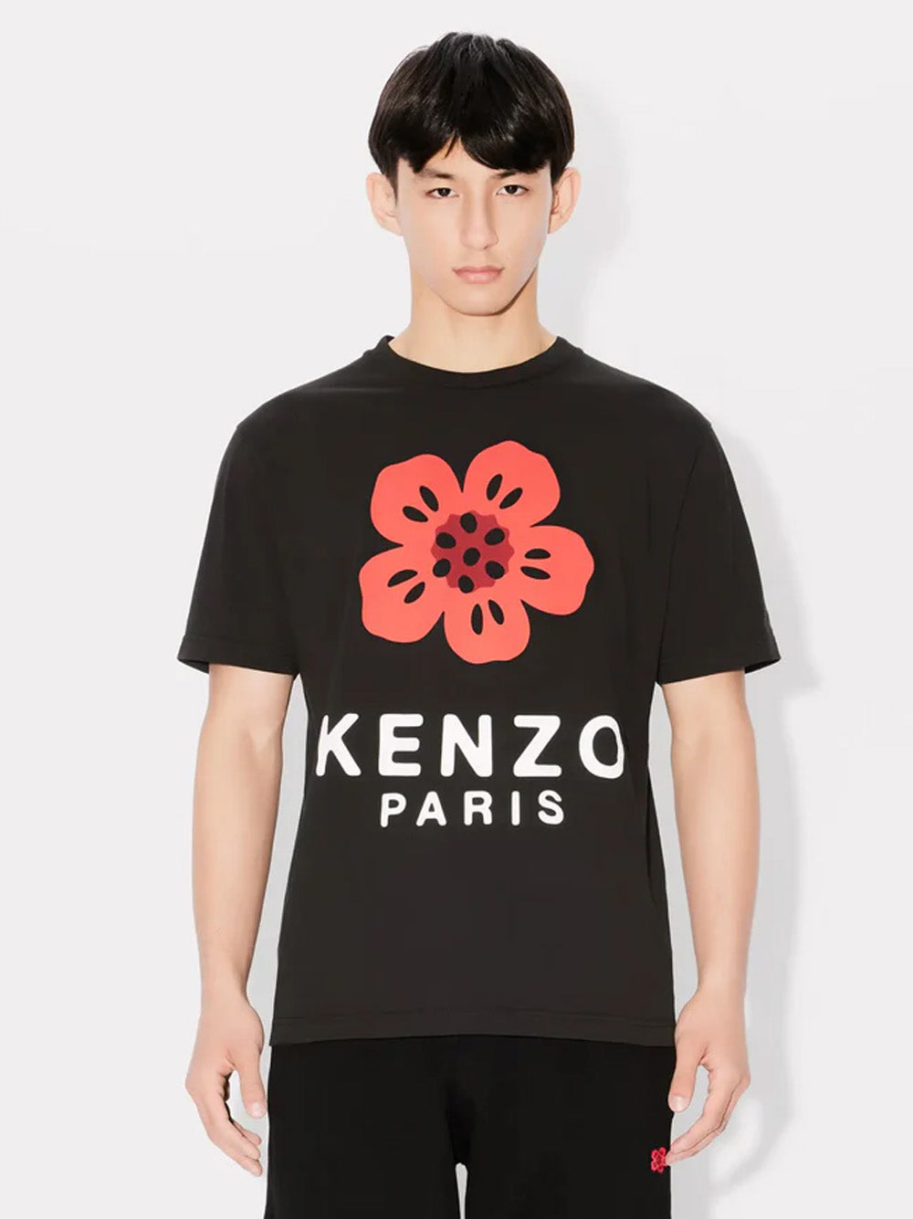 Kenzo – T-Shirt mit Boke Flower 2.0-Print in Schwarz