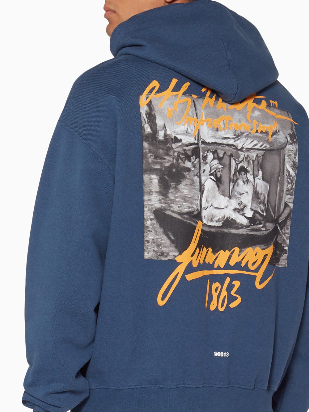 Off-White – Impressionism 99 – Kapuzenpullover in Marineblau