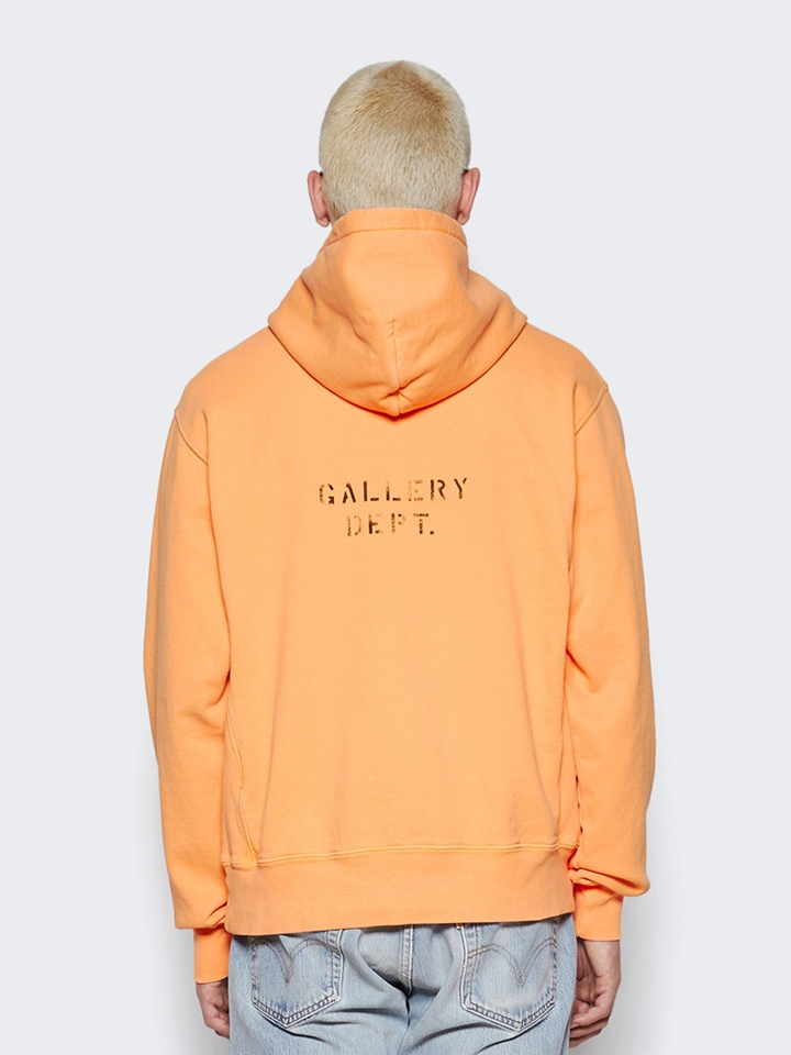 Gallery Dept – Kapuzenpullover mit Logo in Flo-Orange