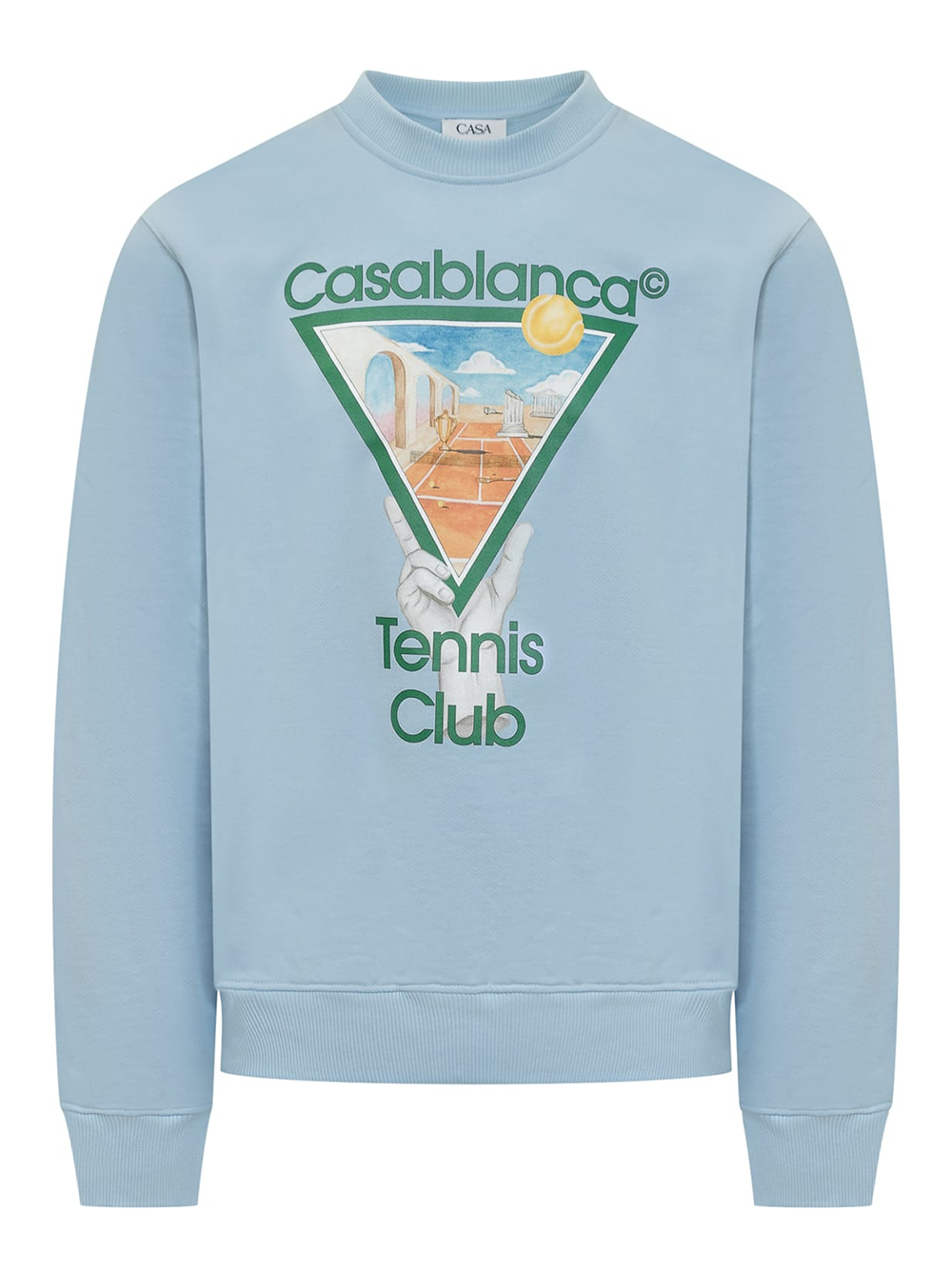 Casablanca – Metaphysisch bedrucktes Sweatshirt in Blau