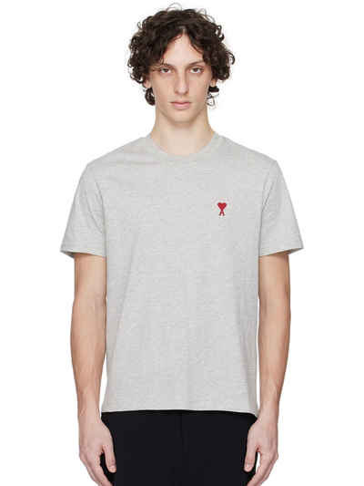 Ami Paris de Coeur T-Shirt in Grau