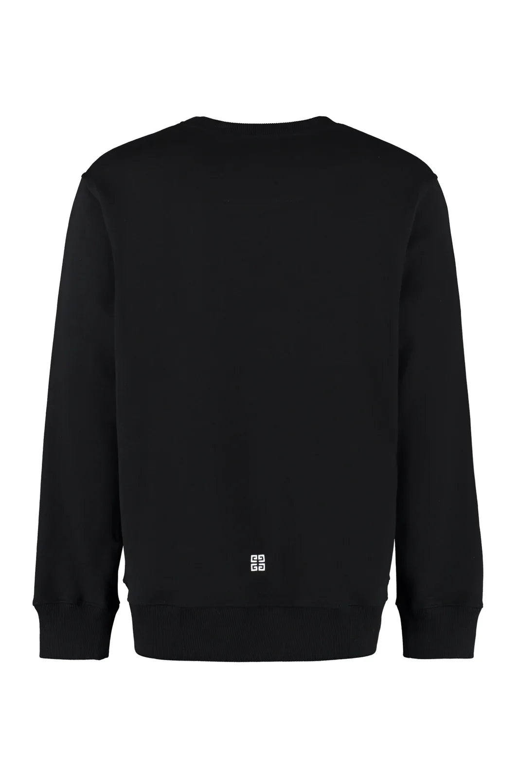 Givenchy – Schwarzes Sweatshirt mit Rundhalsausschnitt und Logostickerei