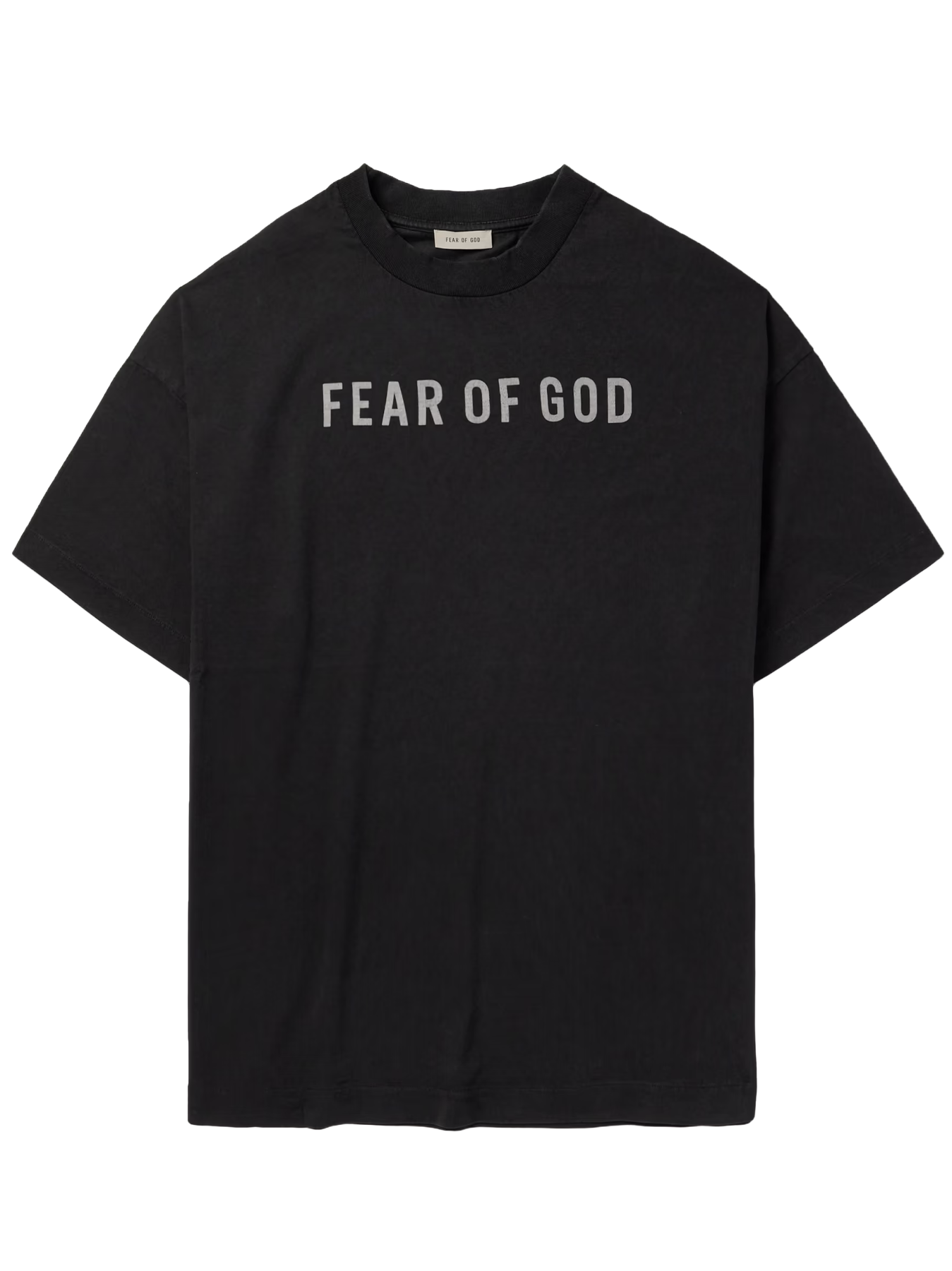 Fear Of God – Oversize-T-Shirt mit Logo-Aufdruck in Schwarz