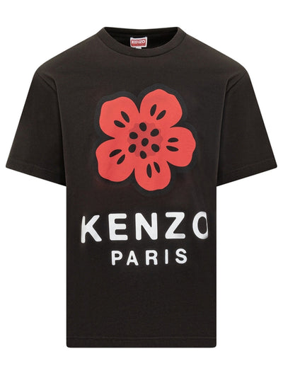 Kenzo – T-Shirt mit Boke Flower 2.0-Print in Schwarz