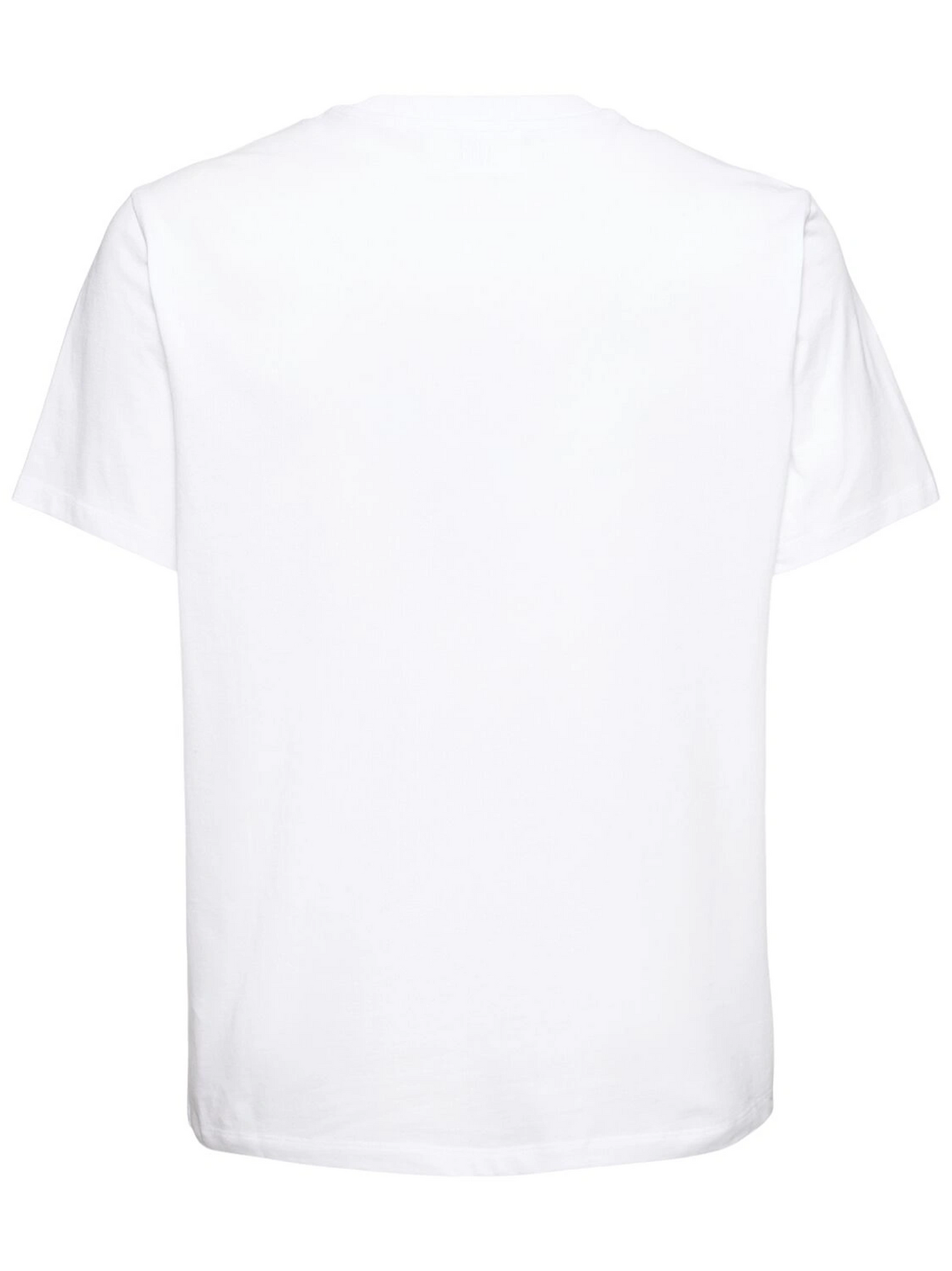 Ami Paris – Ami De Coeur – Weißes T-Shirt mit gesticktem Logo in Weiß