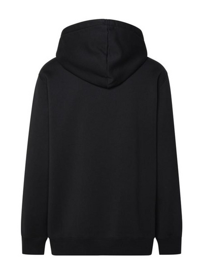 Lanvin Paris – Locker geschnittener Kapuzenpullover mit Logo in Schwarz
