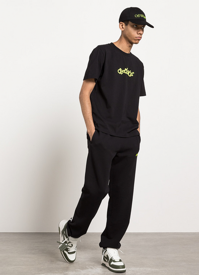 Off-White – Schwarze Jogginghose mit Gegenpfeil-Print