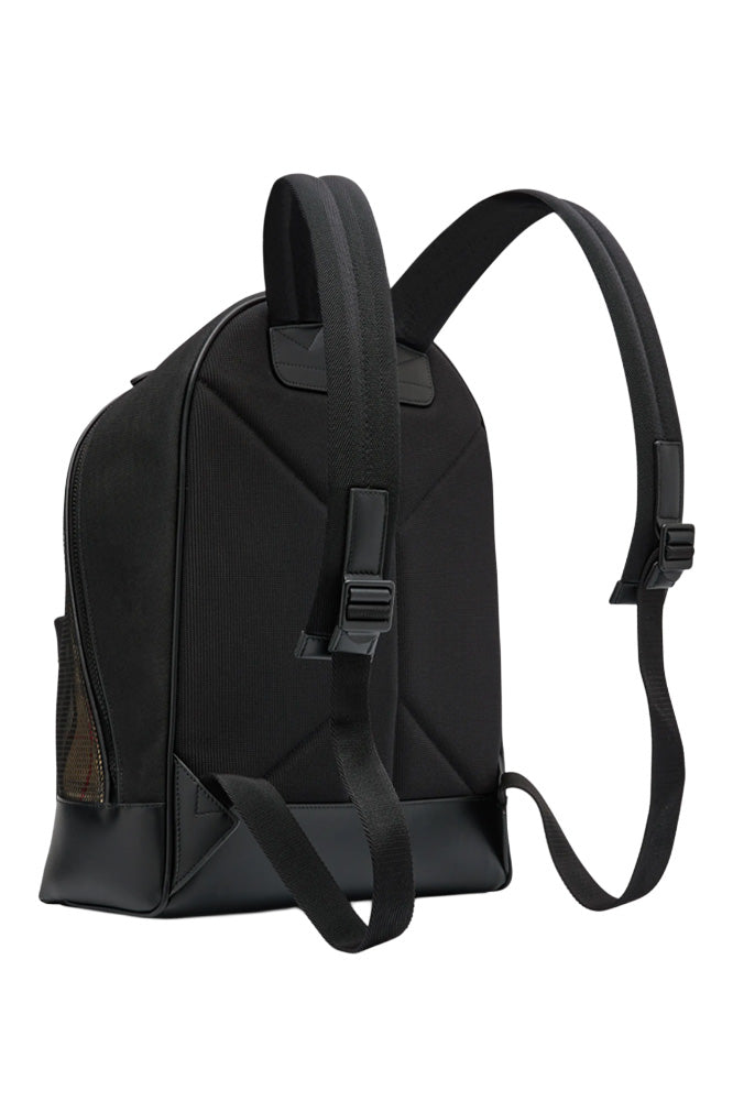 Burberry – Karierter Rucksack aus Netzstoff in Beige